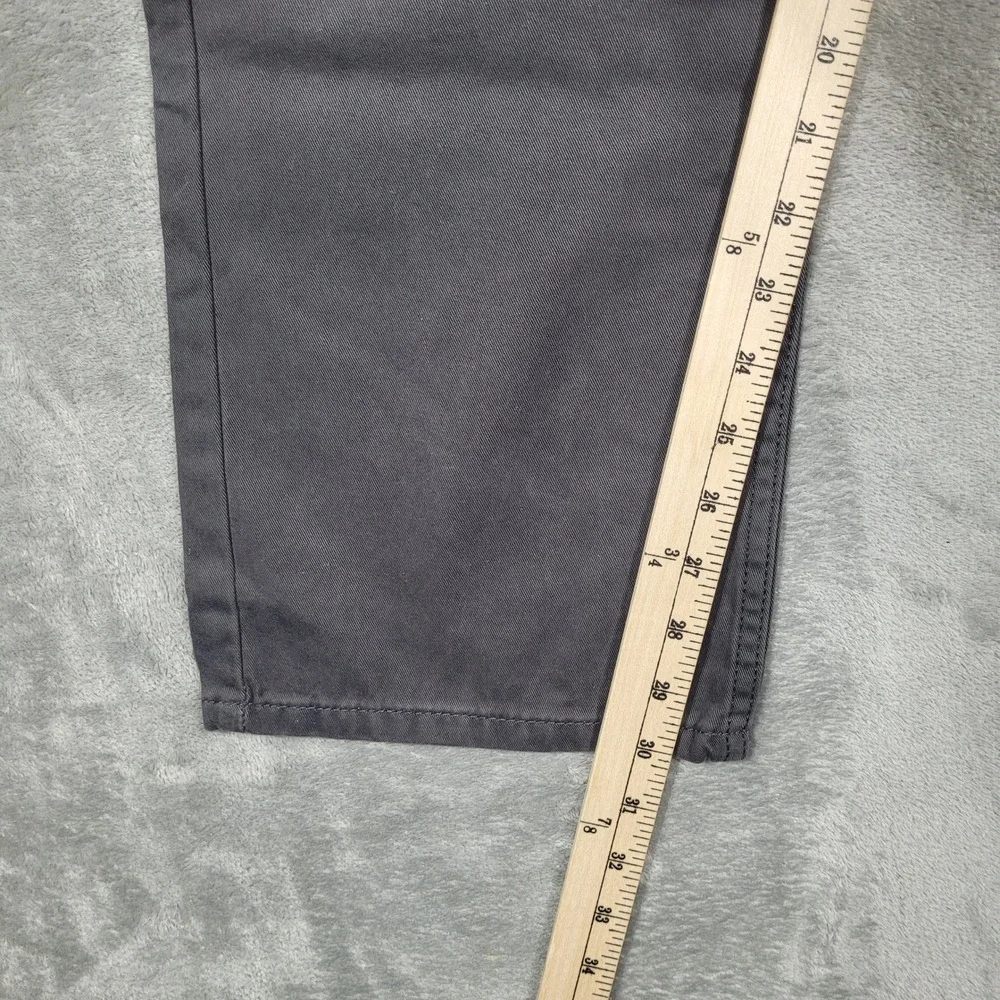 Levi's 514 Jeans Mens 34x30 Straight Leg Charcoal Gray Pants White Tab